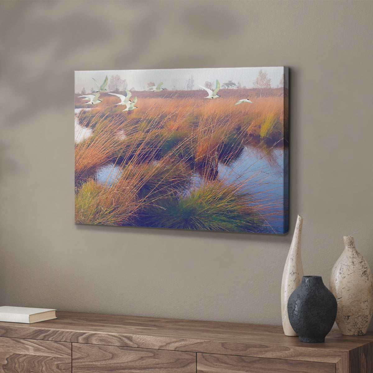 Marshland Hues II - Canvas Art Print