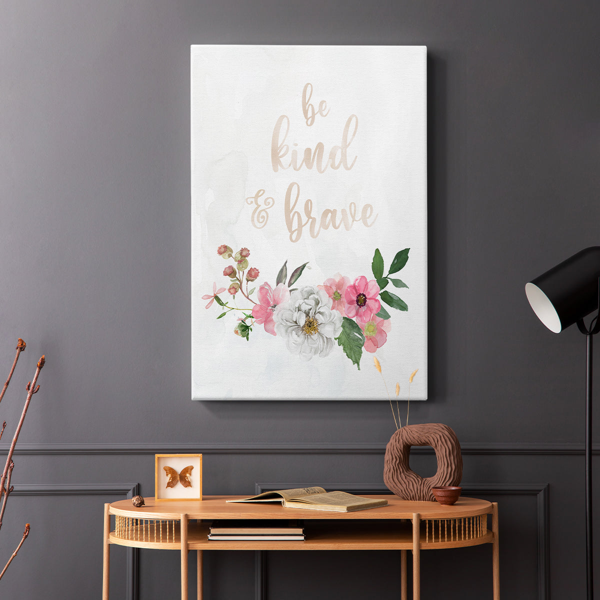 Be Kind and Brave - Canvas Art Print