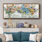 Flower Market Display - Floater Framed Canvas Print
