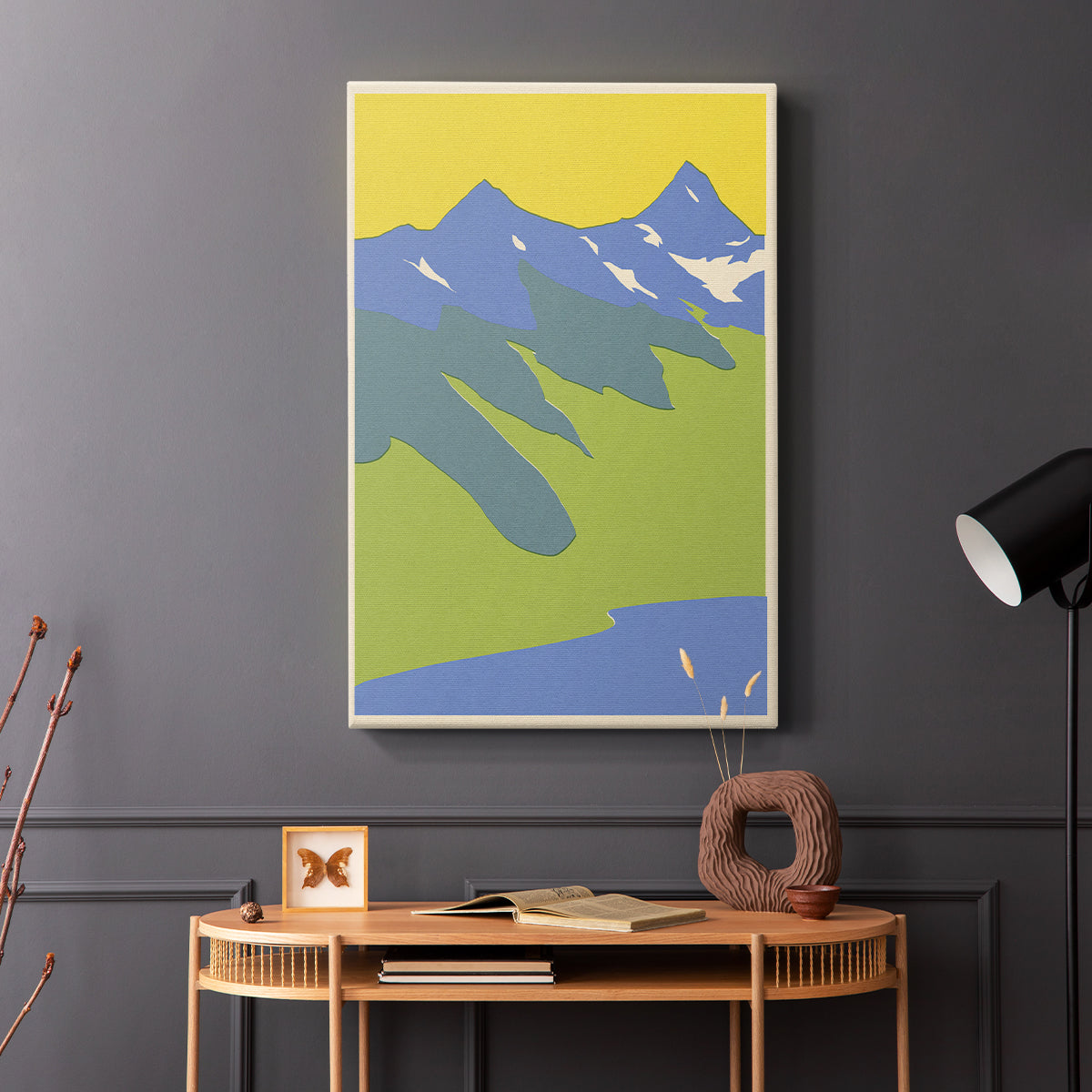 Bright Glacial Lake II - Canvas Art Print