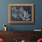 Foliage on Navy V Premium Framed Canvas- Ready to Hang