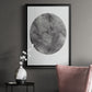 Graphite Moon II - Modern Framed Canvas Print
