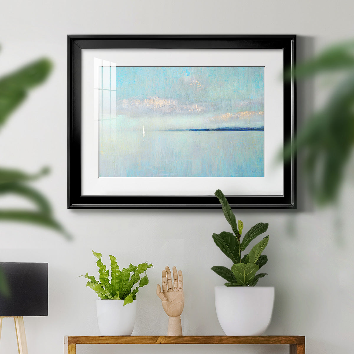 Sunrise Haze - Modern Framed Art Print