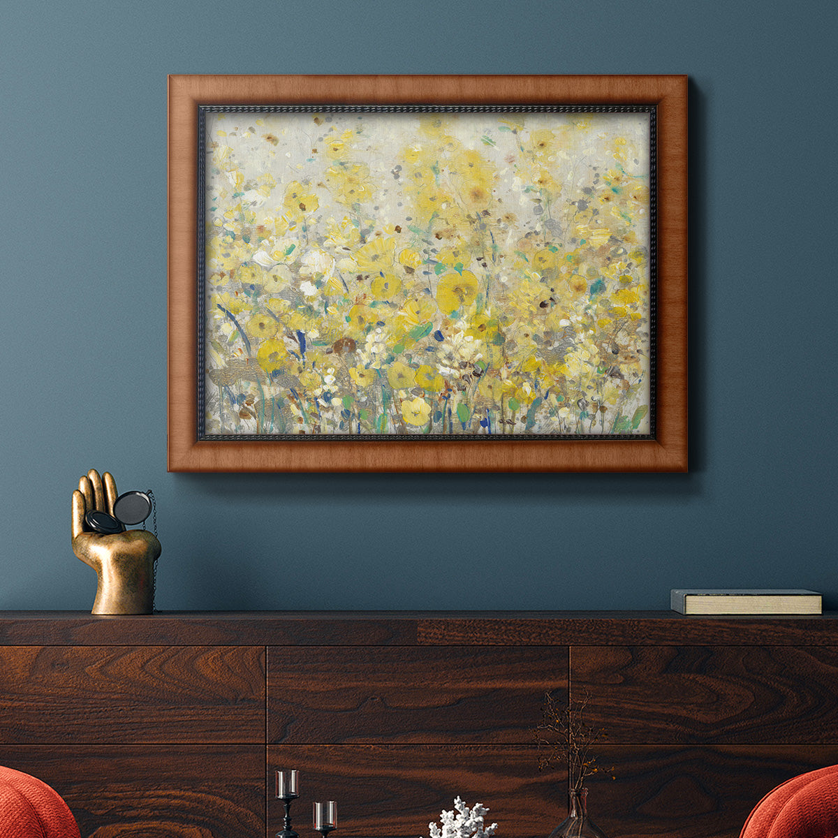 Cheerful Garden I Premium Framed Canvas- Ready to Hang