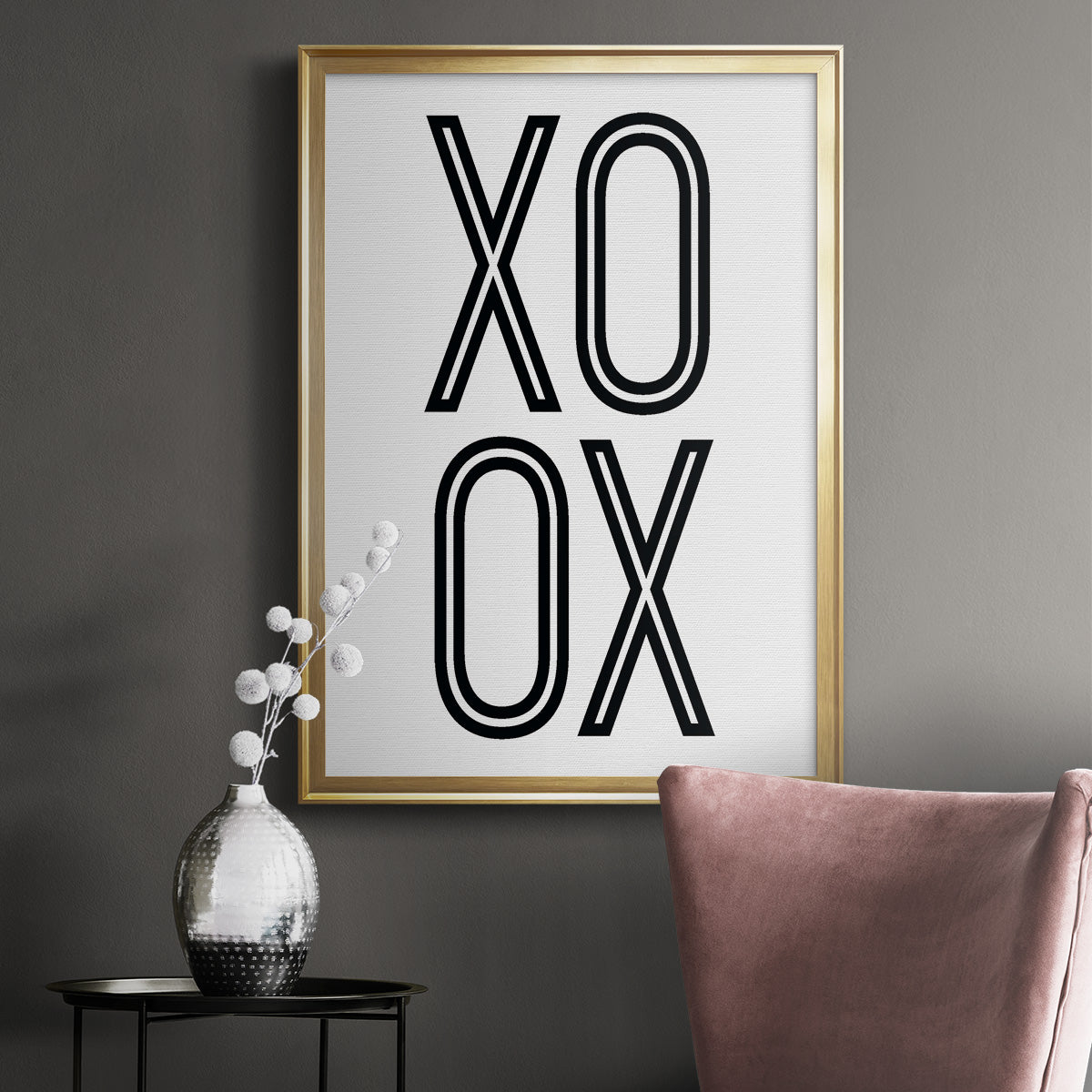 Bold Love I - Modern Framed Canvas Print