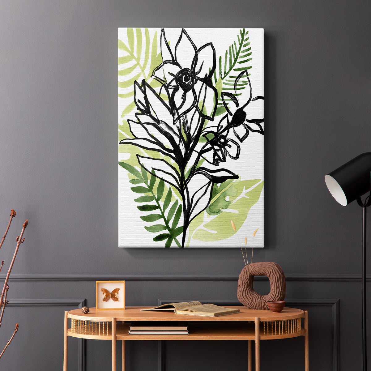 Tropical Sketchbook II - Canvas Art Print
