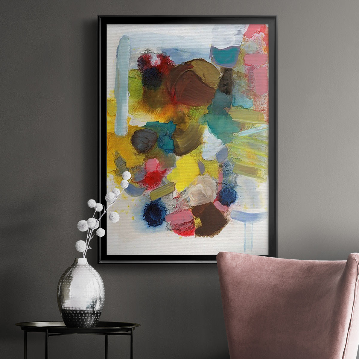 Everything at Once I - Modern Framed Canvas Print