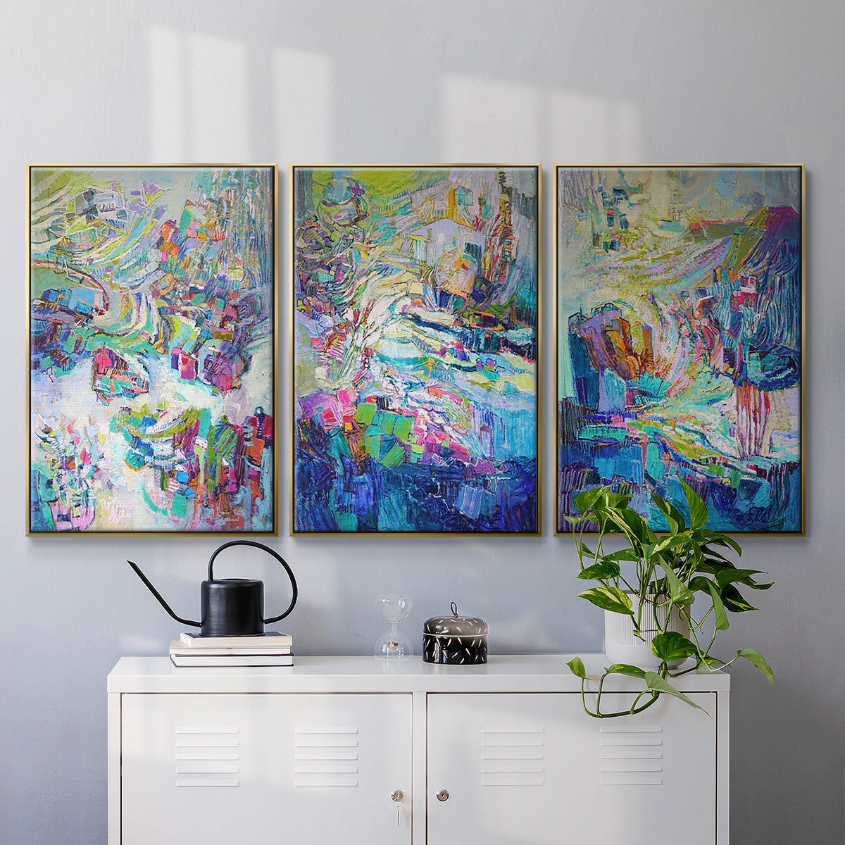 Gathering up the Goddess I - Floater Framed Canvas Set