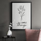 Simple Things Sketch - Modern Framed Canvas Print