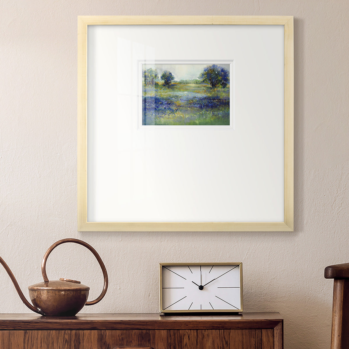 Wildflower View Premium Framed Print Double Matboard