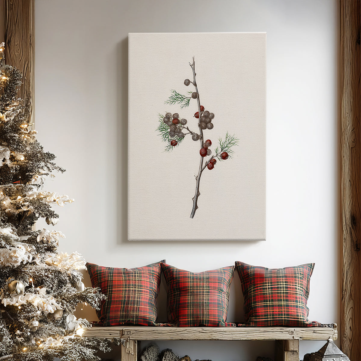 Pearled Lantern Serenade - Canvas Art Print