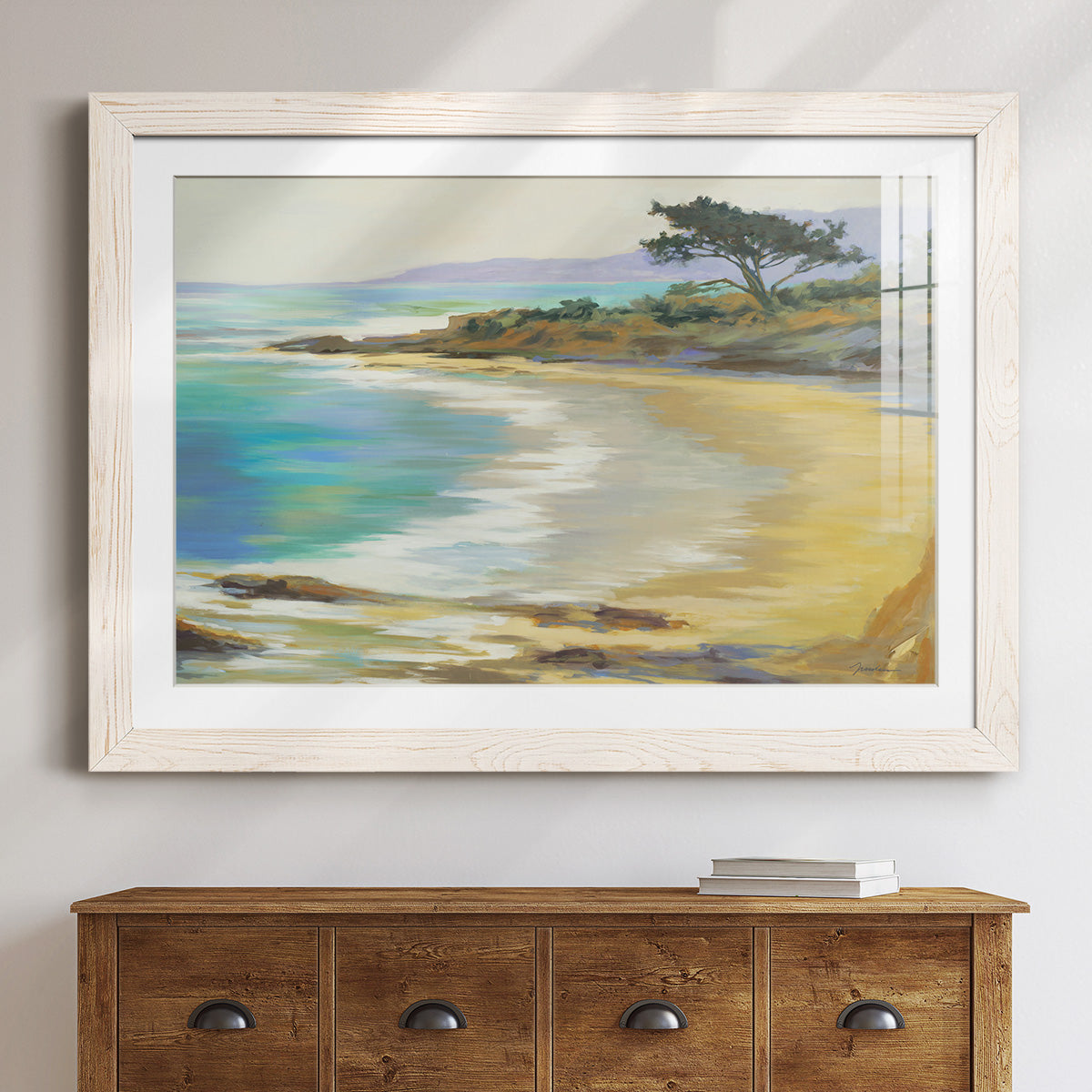 Rocky Point - Barnwood Framed Art Print