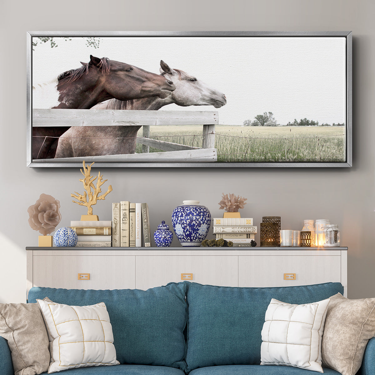 Conspirators - Floater Framed Canvas Print