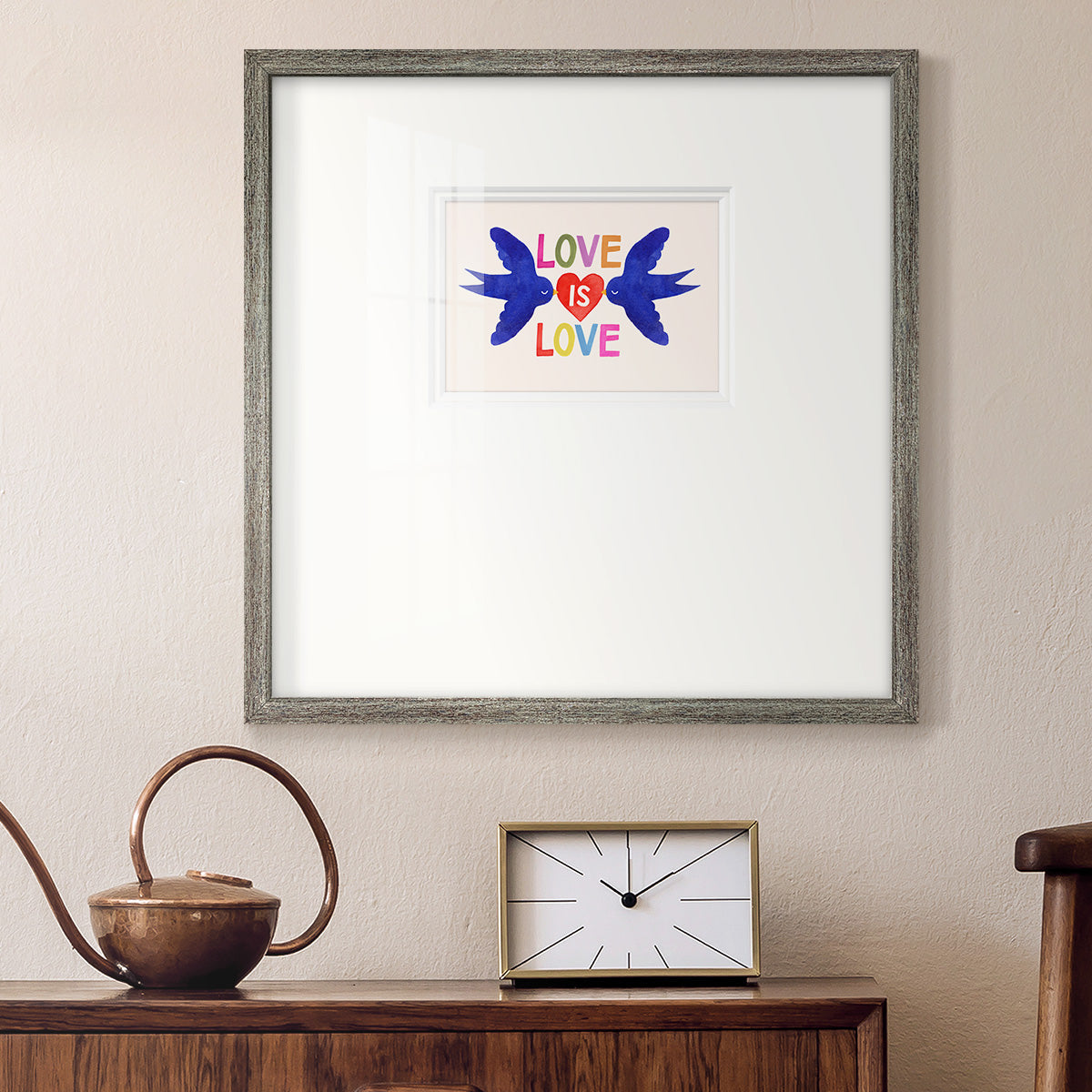 Love Loudly Collection A - Double Matboard Framed Print