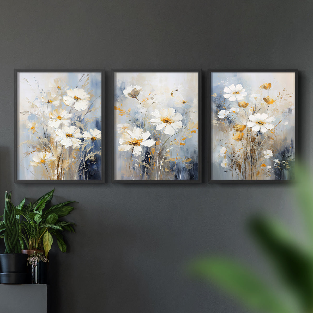 Floral Study Series XCV - Restickable Framed Art Set