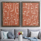 Connected Expressions I - Premium Framed Canvas 2 Piece Set - Ready to Hang