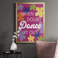 Dance It Out - Modern Framed Canvas Print