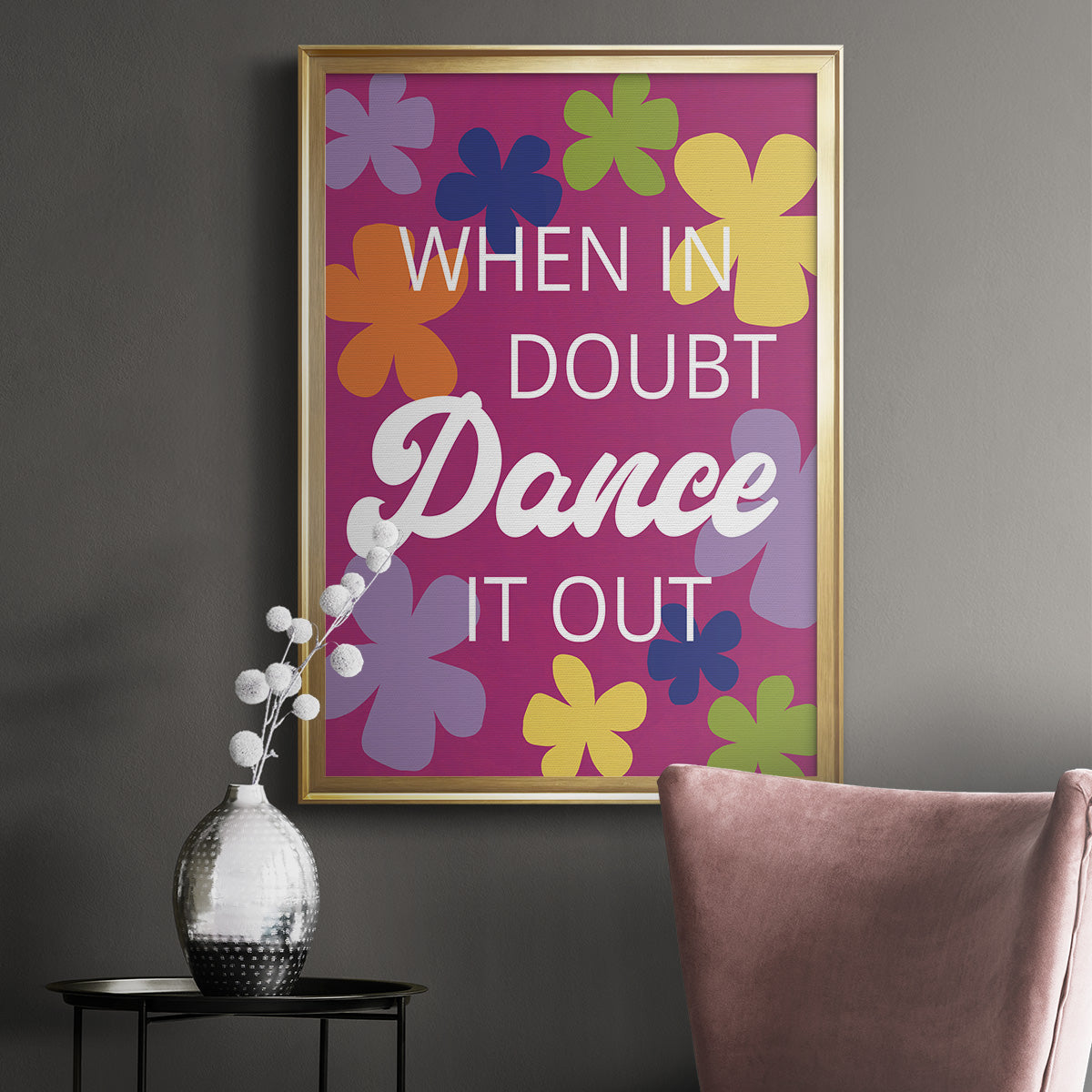 Dance It Out - Modern Framed Canvas Print