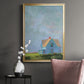 Blue Cape - Modern Framed Canvas Print