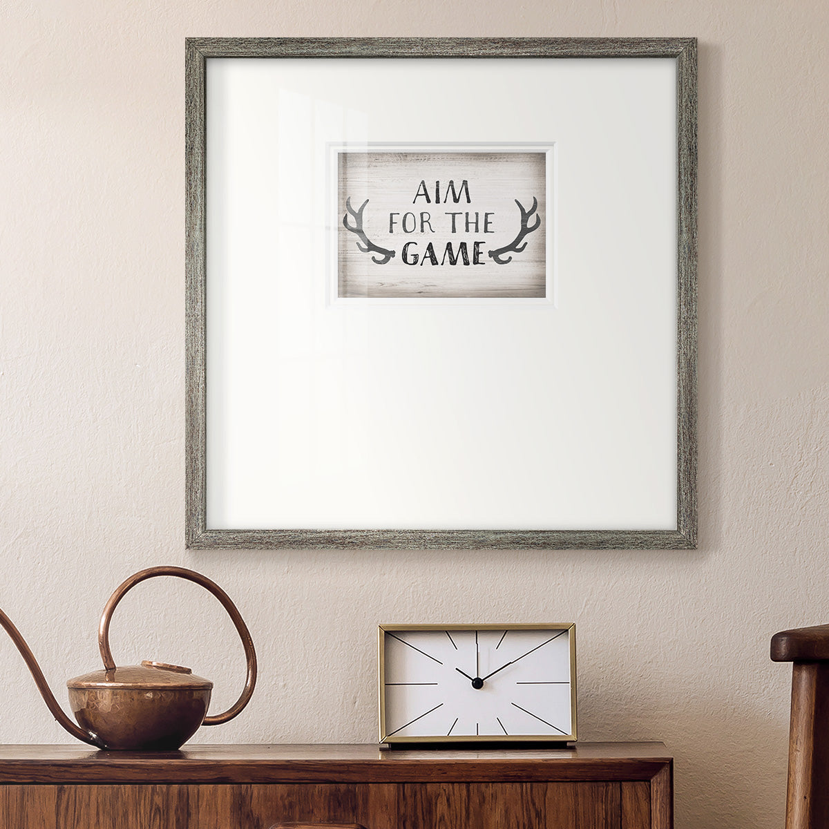 Aim Game Premium Framed Print Double Matboard