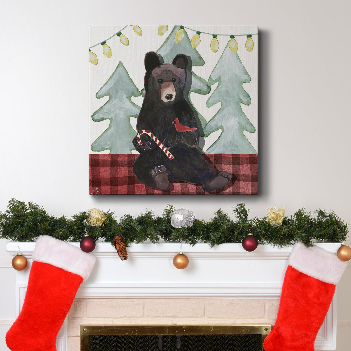 A Very Beary Christmas I-Premium Gallery Wrapped Canvas - Ready to Hang