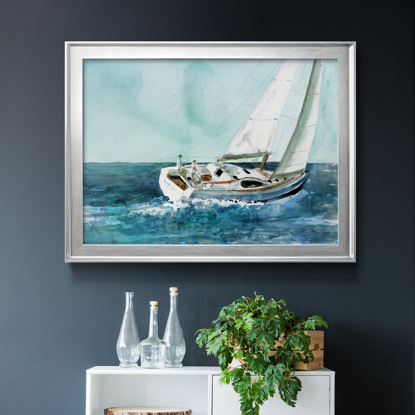 Delray Sail Premium Classic Framed Canvas - Ready to Hang