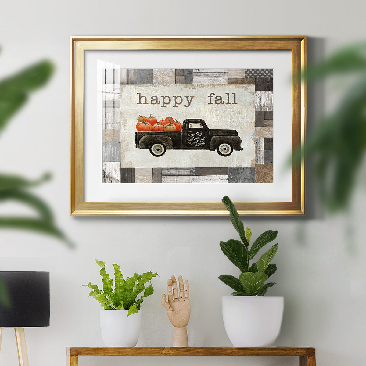 Spooky Hollow Farm - Modern Framed Art Print