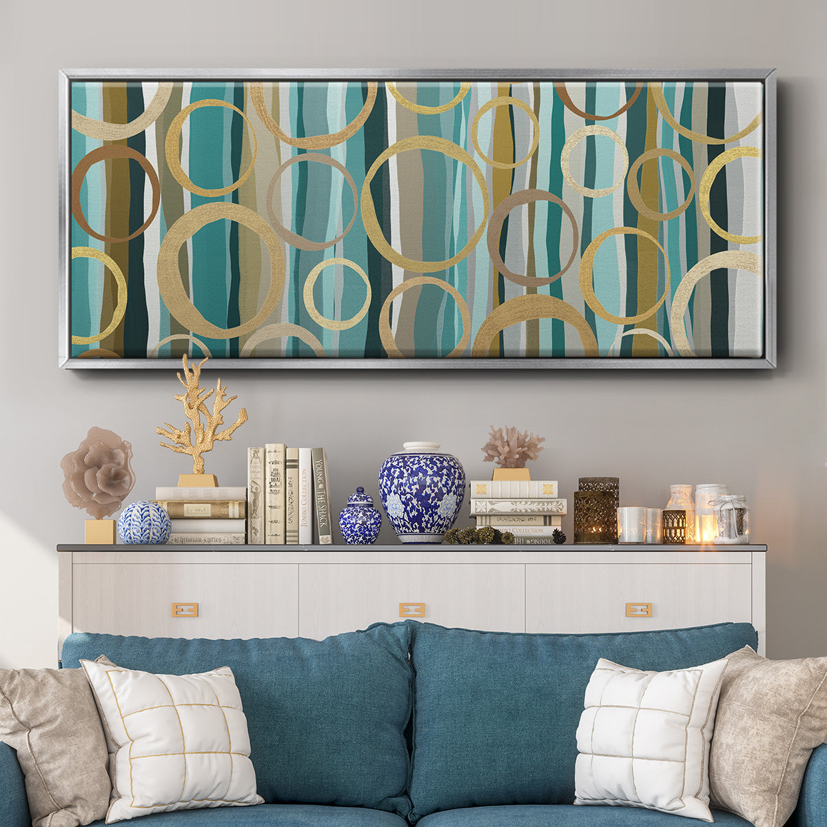 Watson's Garden II - Floater Framed Canvas Print