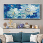 Blue Nocturne I - Floater Framed Canvas Print