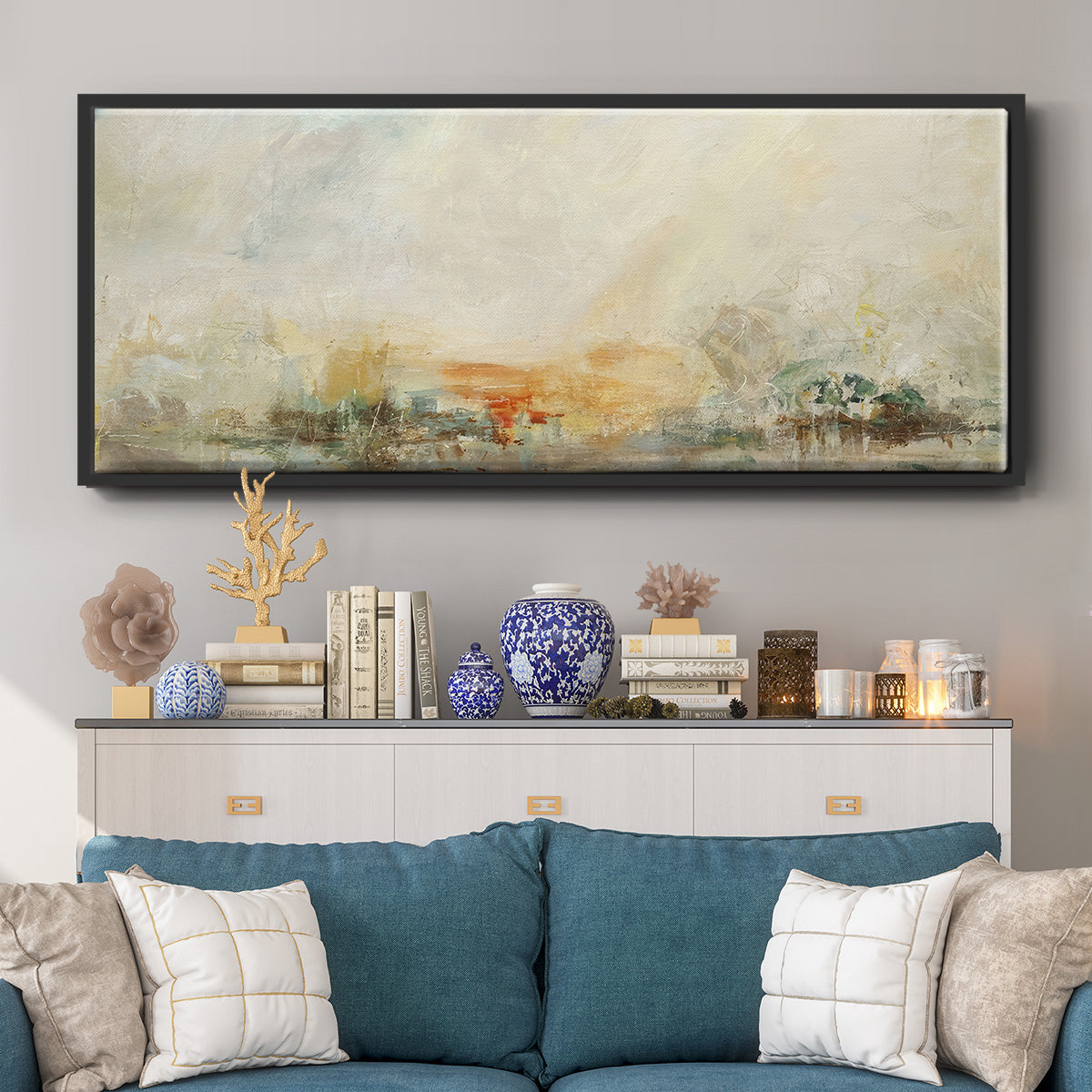 Old Masters World - Floater Framed Canvas Print