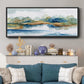 Blue Serenity - Floater Framed Canvas Print