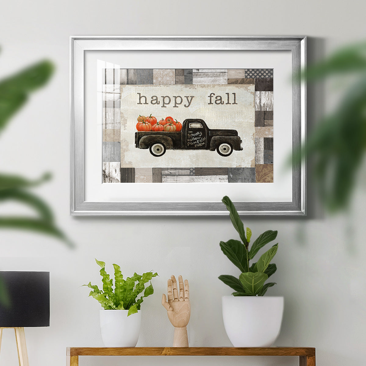 Spooky Hollow Farm - Modern Framed Art Print