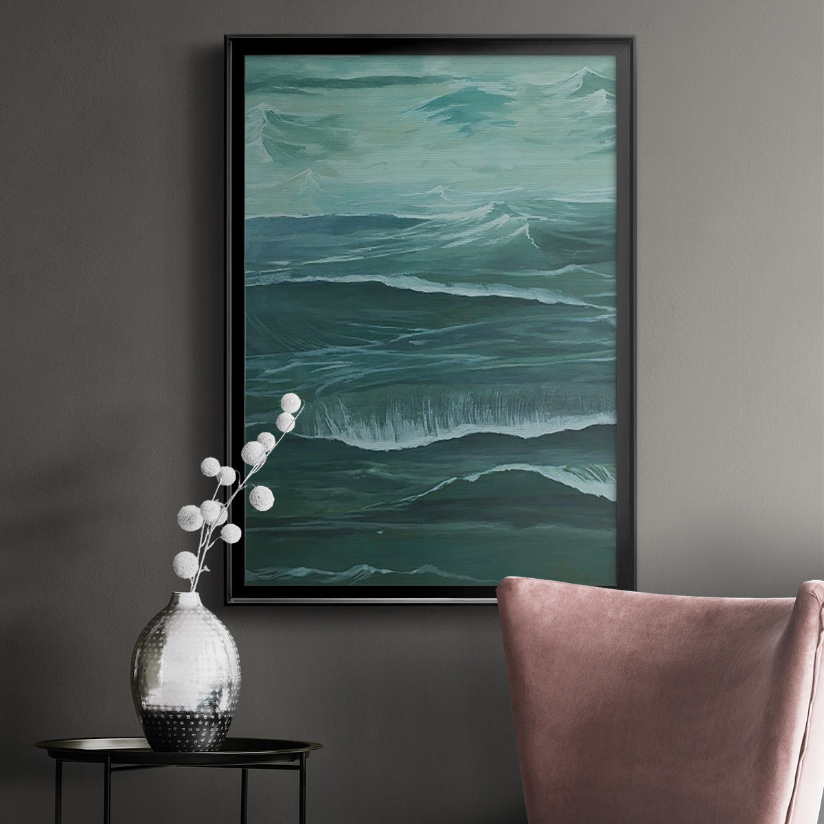 Sandbar Break II - Modern Framed Canvas Print