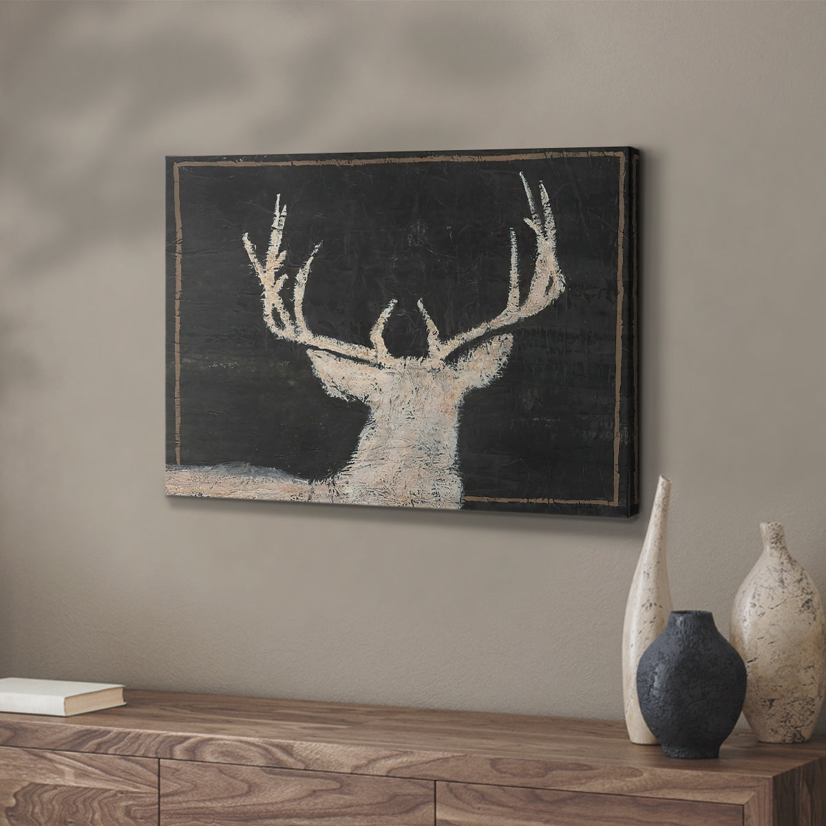 Brow Tine Deer II - Canvas Art Print