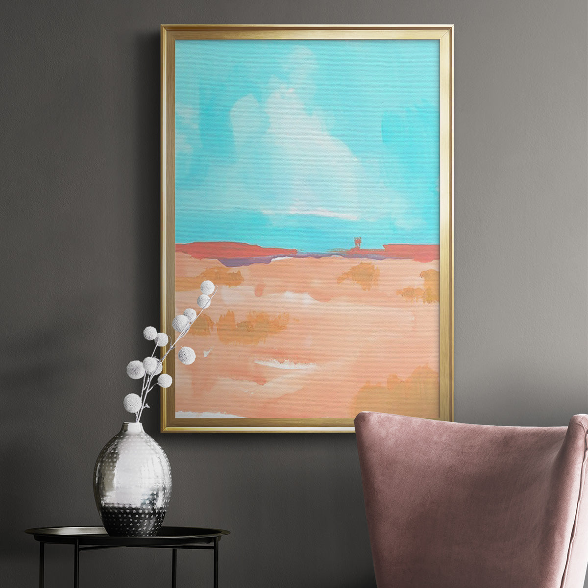 Wide Open Spaces II - Modern Framed Canvas Print