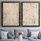 Walnut Damask I - Premium Framed Canvas 2 Piece Set - Ready to Hang