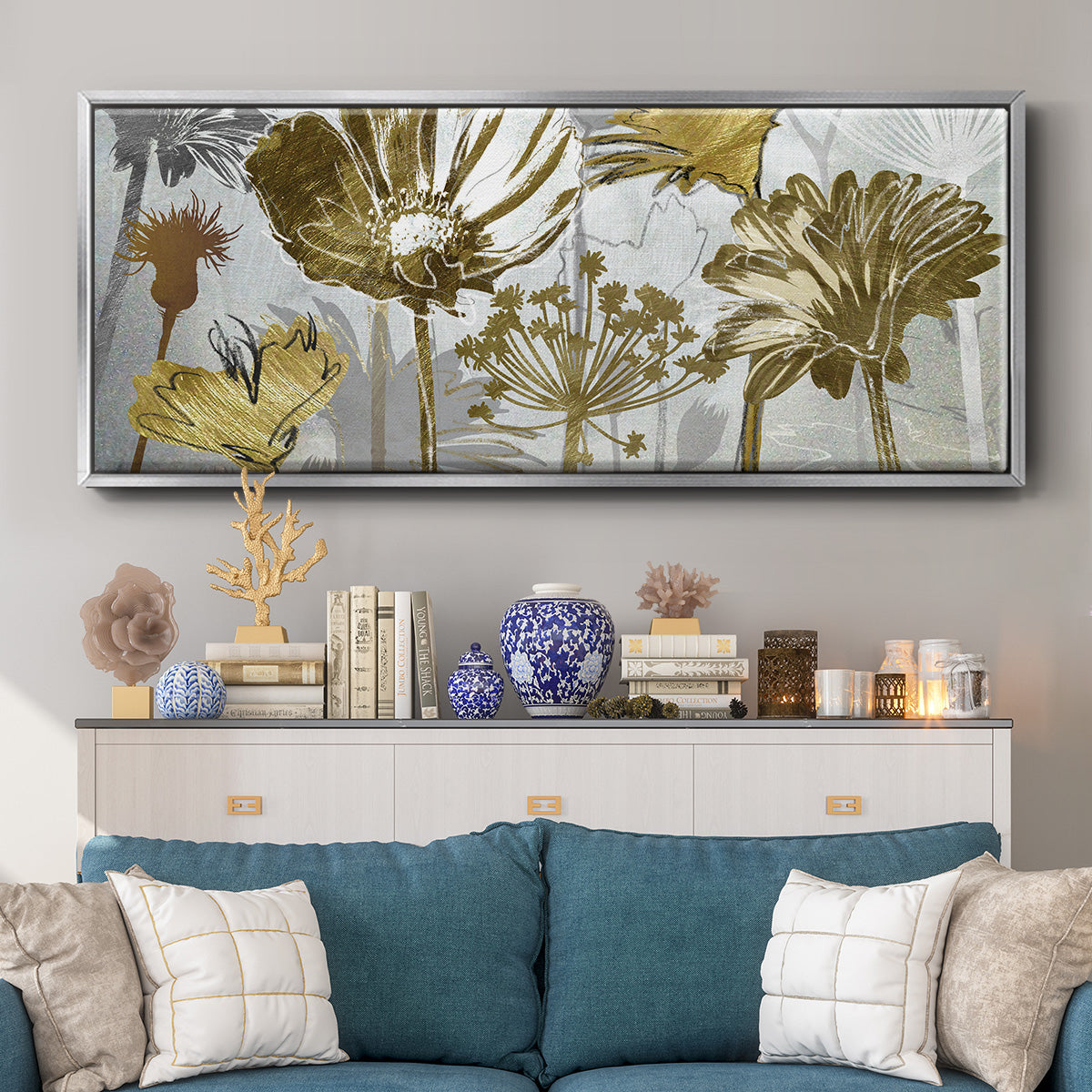 Summer - Floater Framed Canvas Print