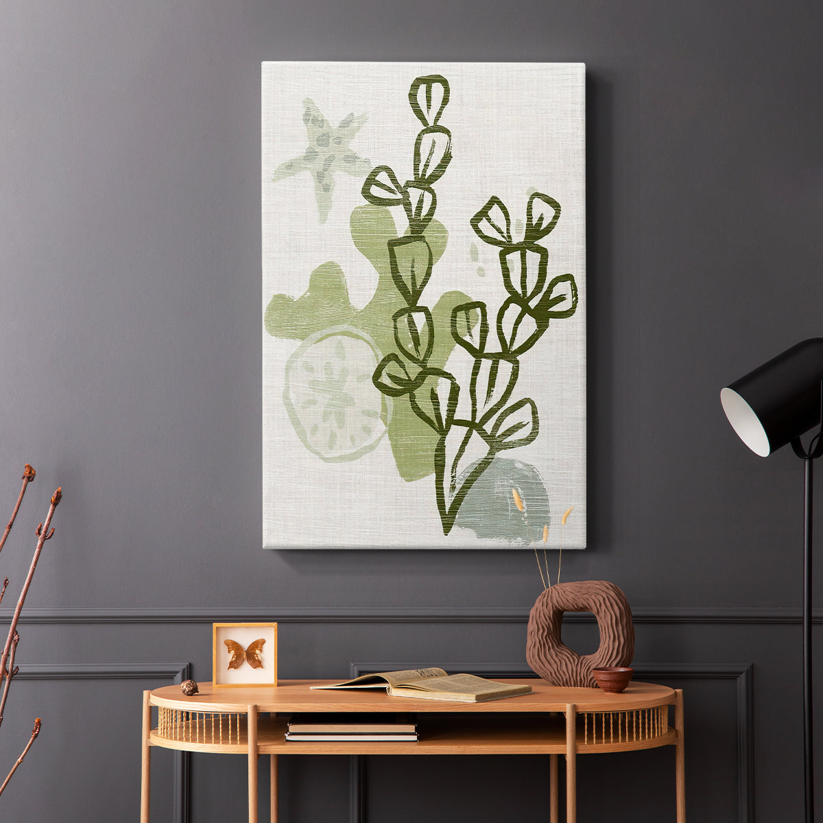 Coral Blockprint I - Canvas Art Print
