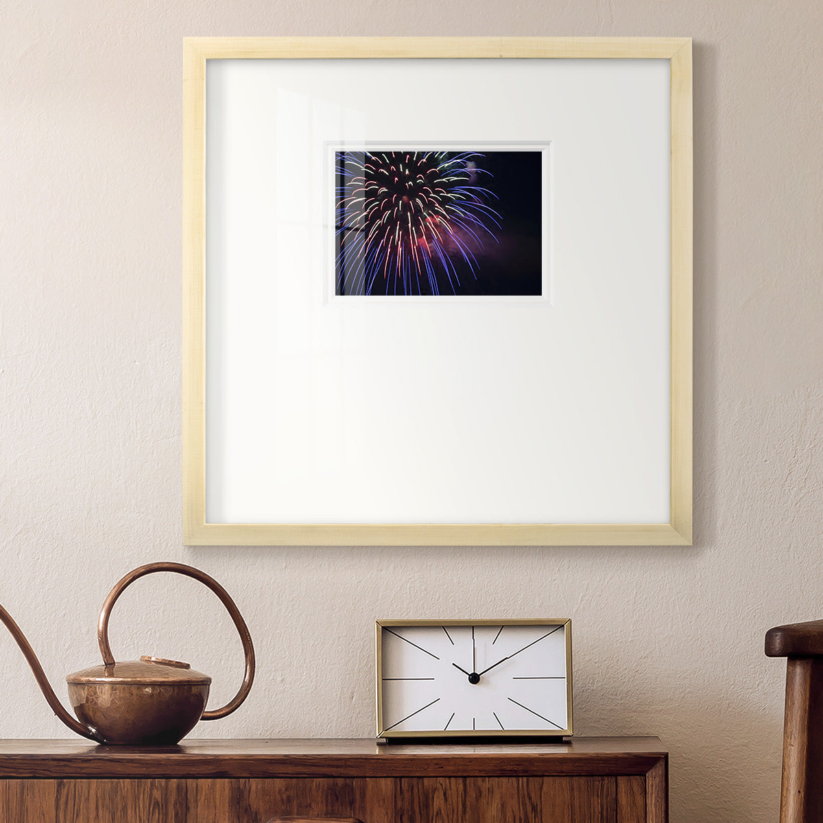 Sky Flower Premium Framed Print Double Matboard