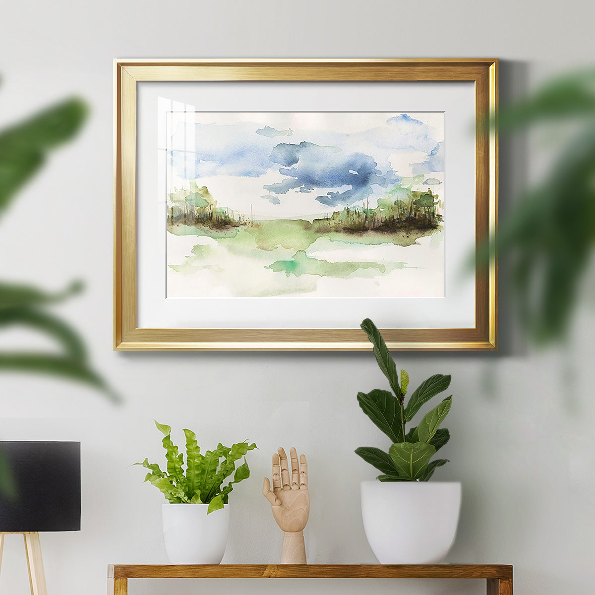 Brush Thickets I - Modern Framed Art Print