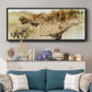 Hidden Gold I  - Floater Framed Canvas Print