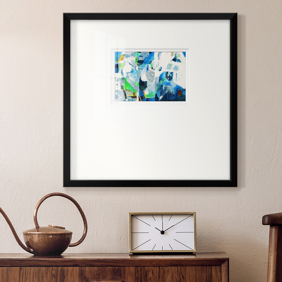 Down the Rapids- Premium Framed Print Double Matboard