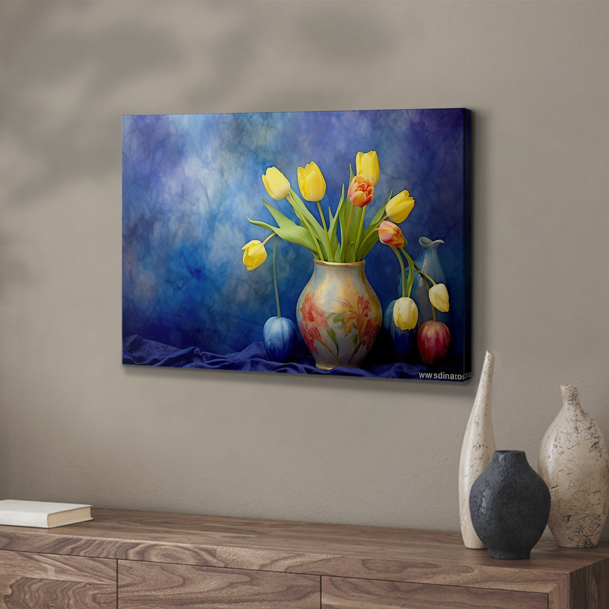 Floral Watercolor IX - Canvas Art Print