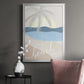 Beach Day - Modern Framed Canvas Print