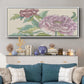 Peony Blooms I - Floater Framed Canvas Print