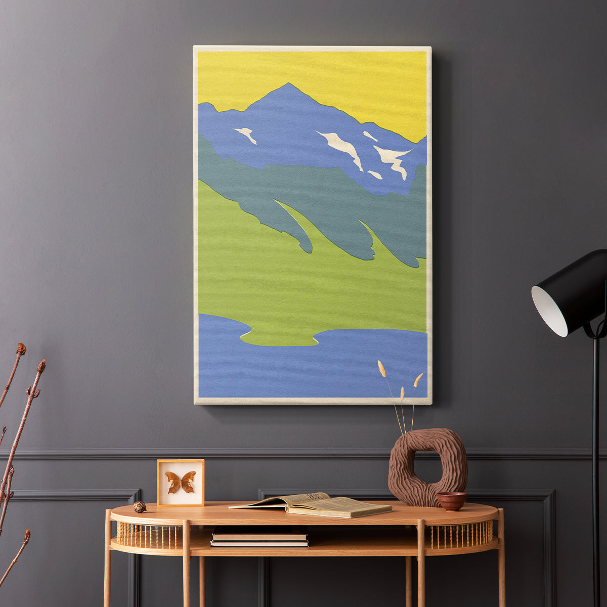 Bright Glacial Lake I - Canvas Art Print
