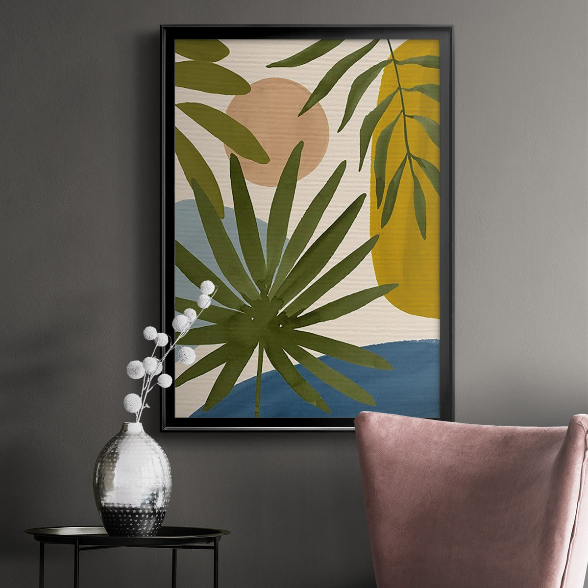 Tropica Tumble II - Modern Framed Canvas Print