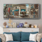La Café de Rue - Floater Framed Canvas Print