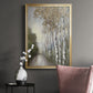 Woodland Walk Neutral - Modern Framed Canvas Print