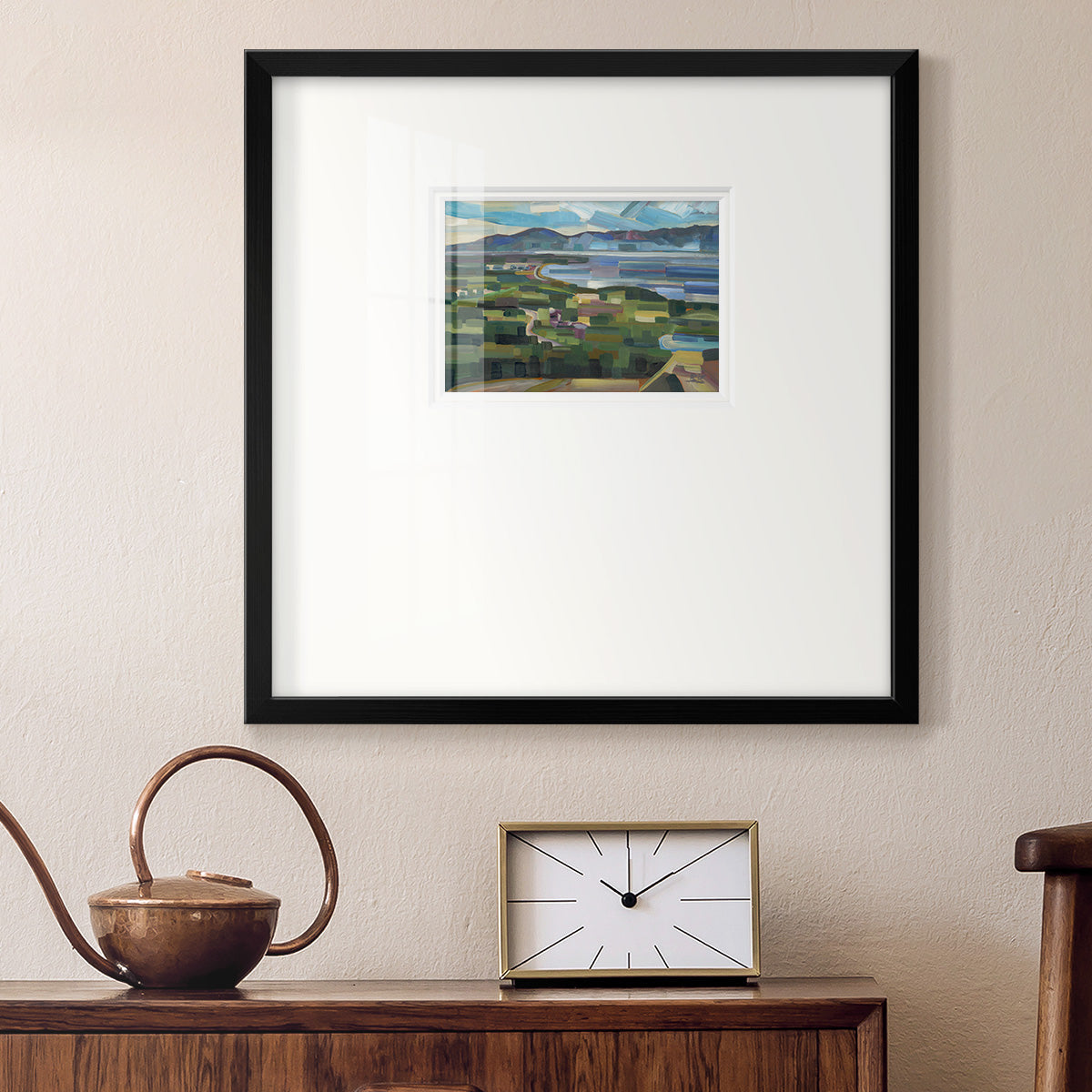 View From Goose Park- Premium Framed Print Double Matboard